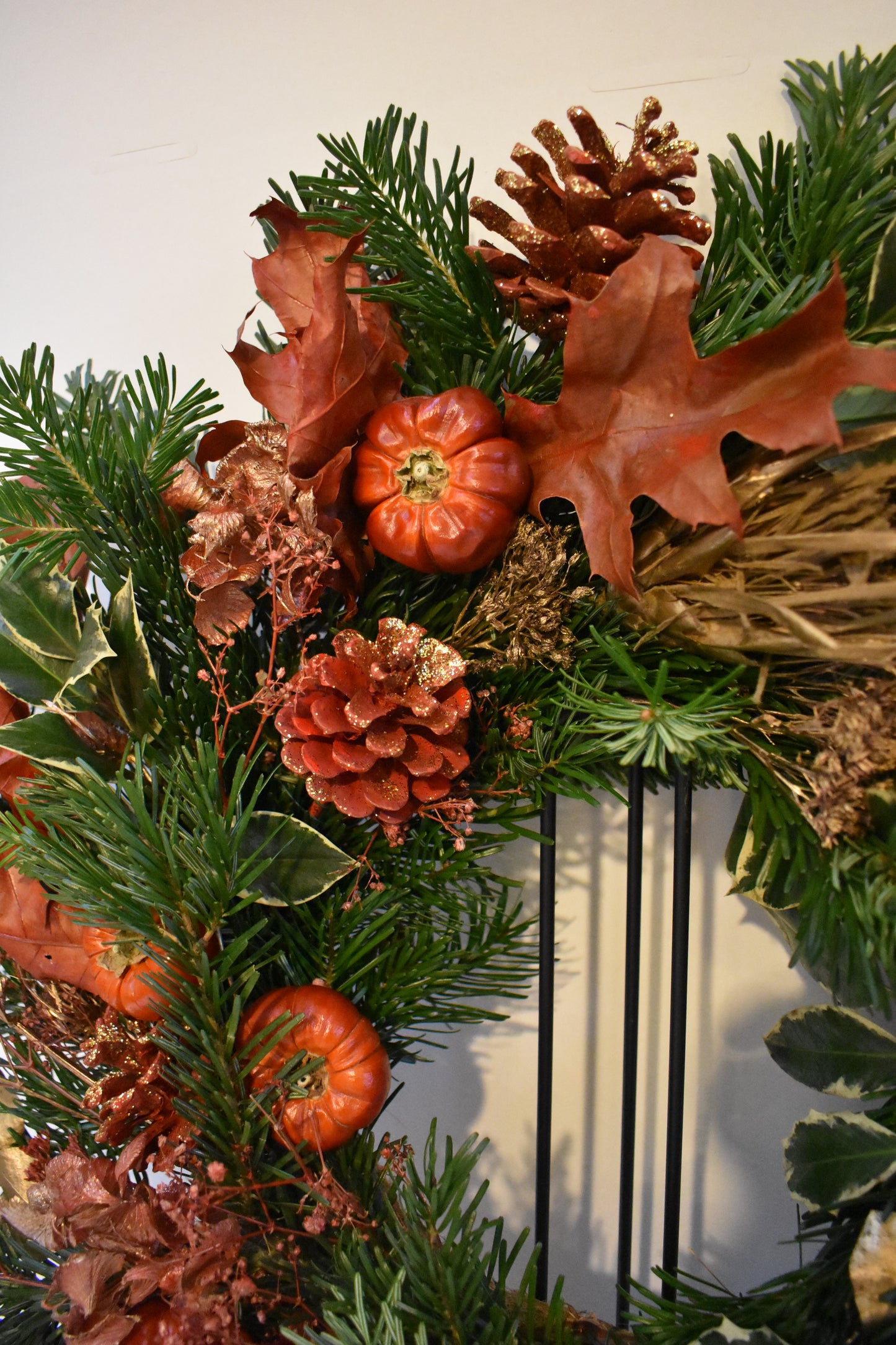 Festive Autumnal-Style Christmas Wreath