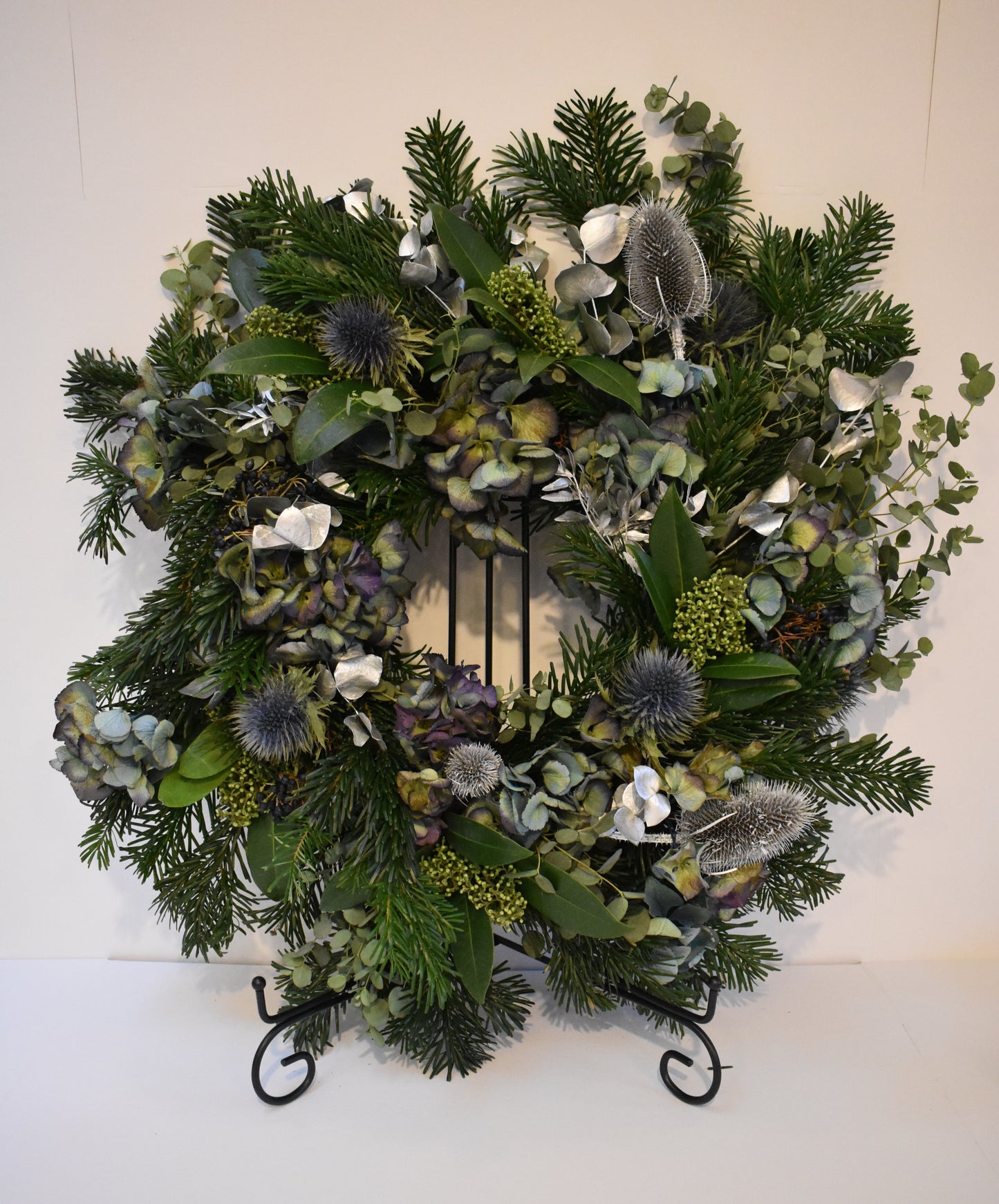 Blue Christmas Wreath