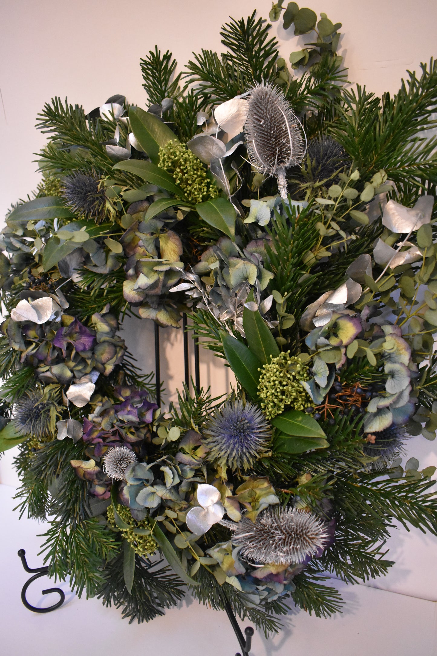 Blue Christmas Wreath