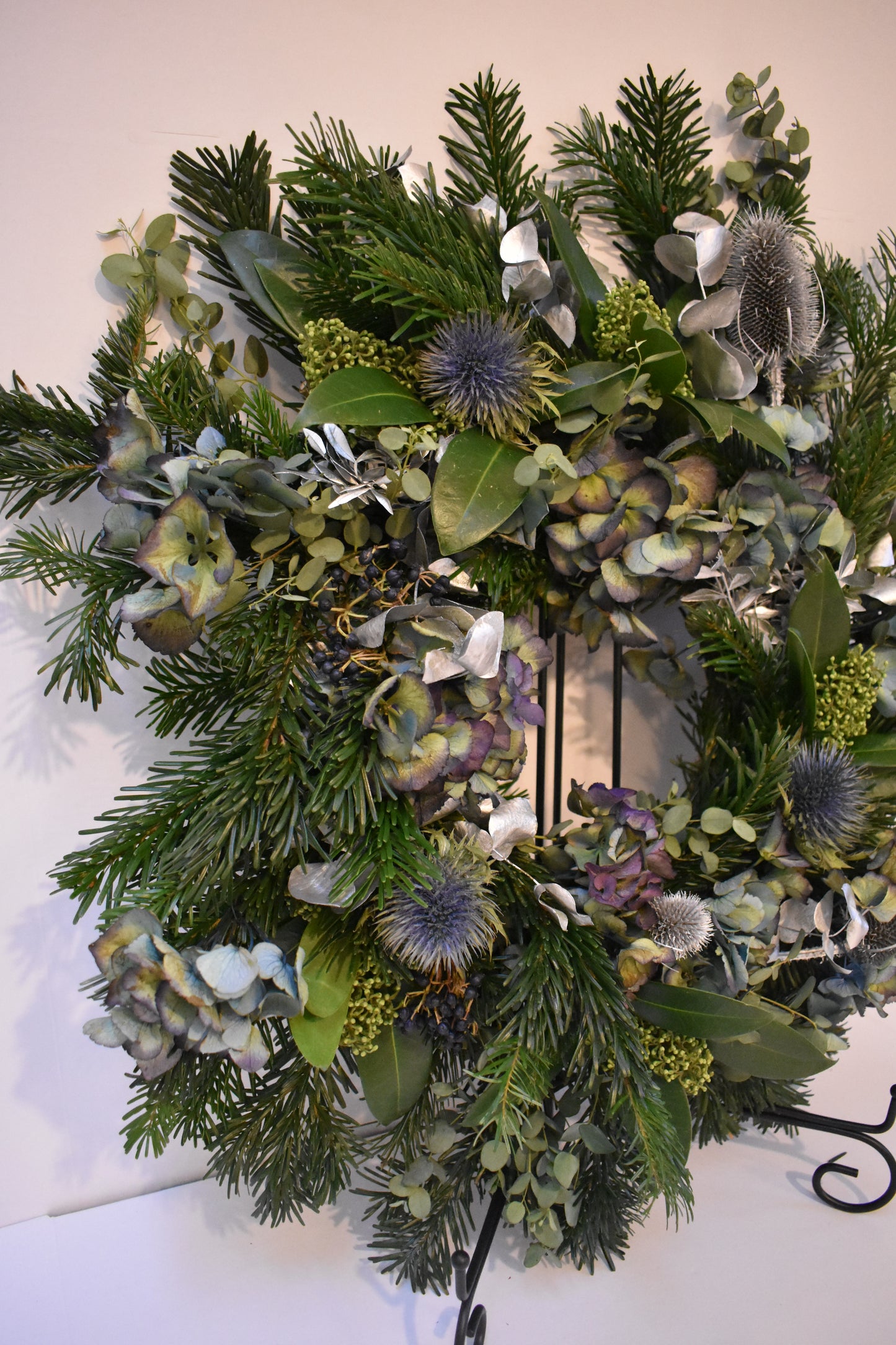 Blue Christmas Wreath