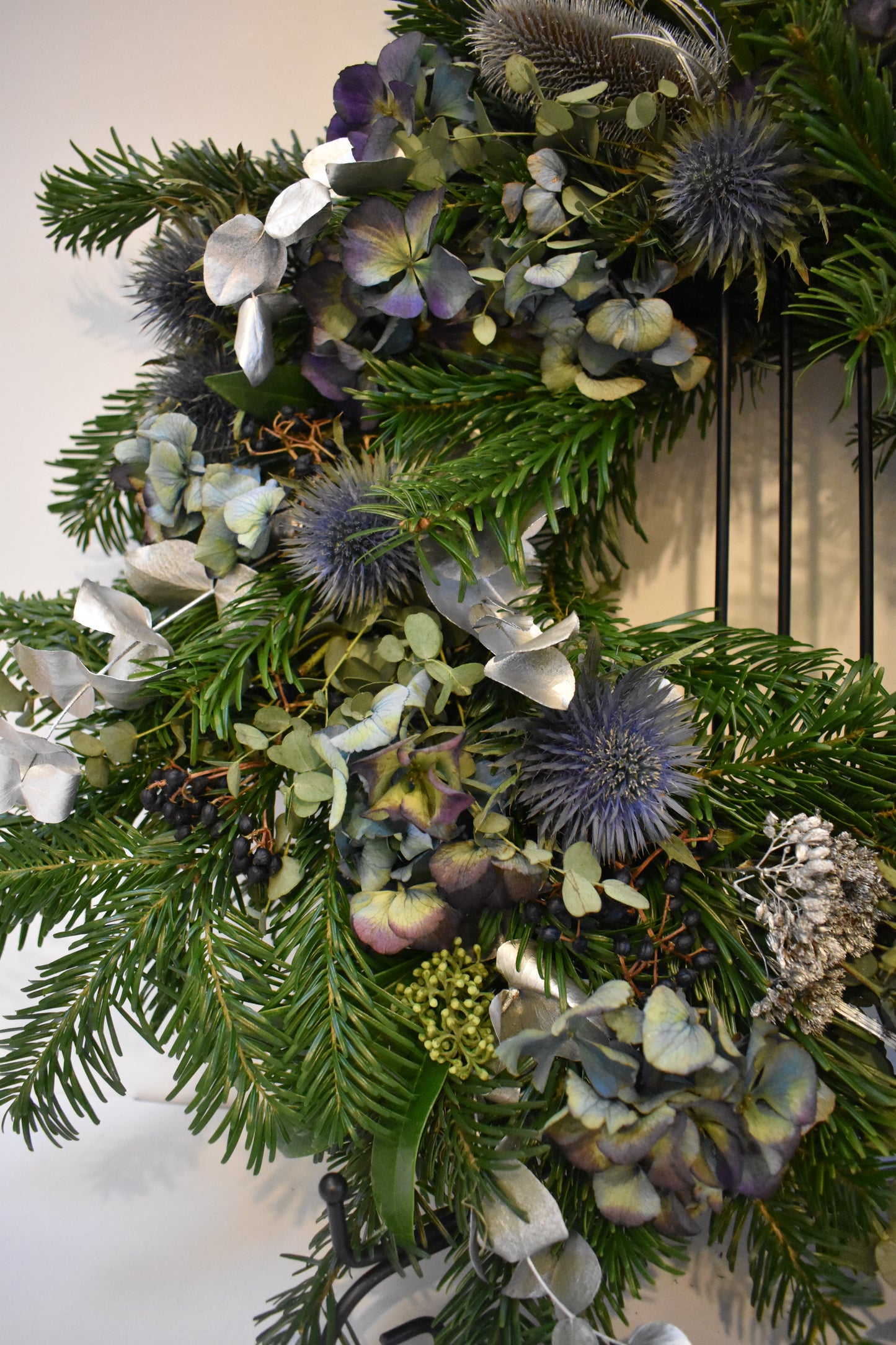 Blue Christmas Wreath